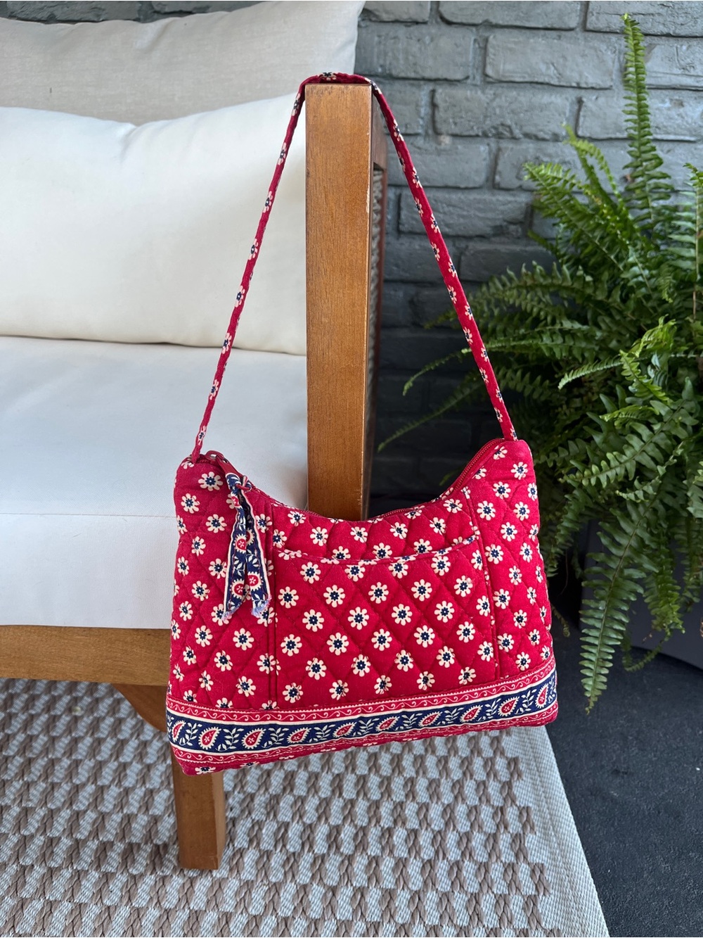 Vera Bradley Americana Red Molly Bag